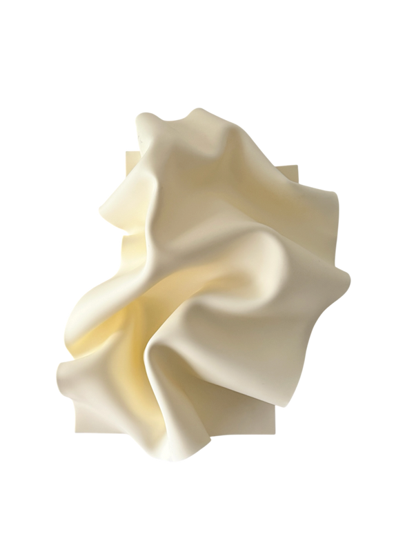 Crème de la Creme, a wall sculpture by Bec Stevens, front view