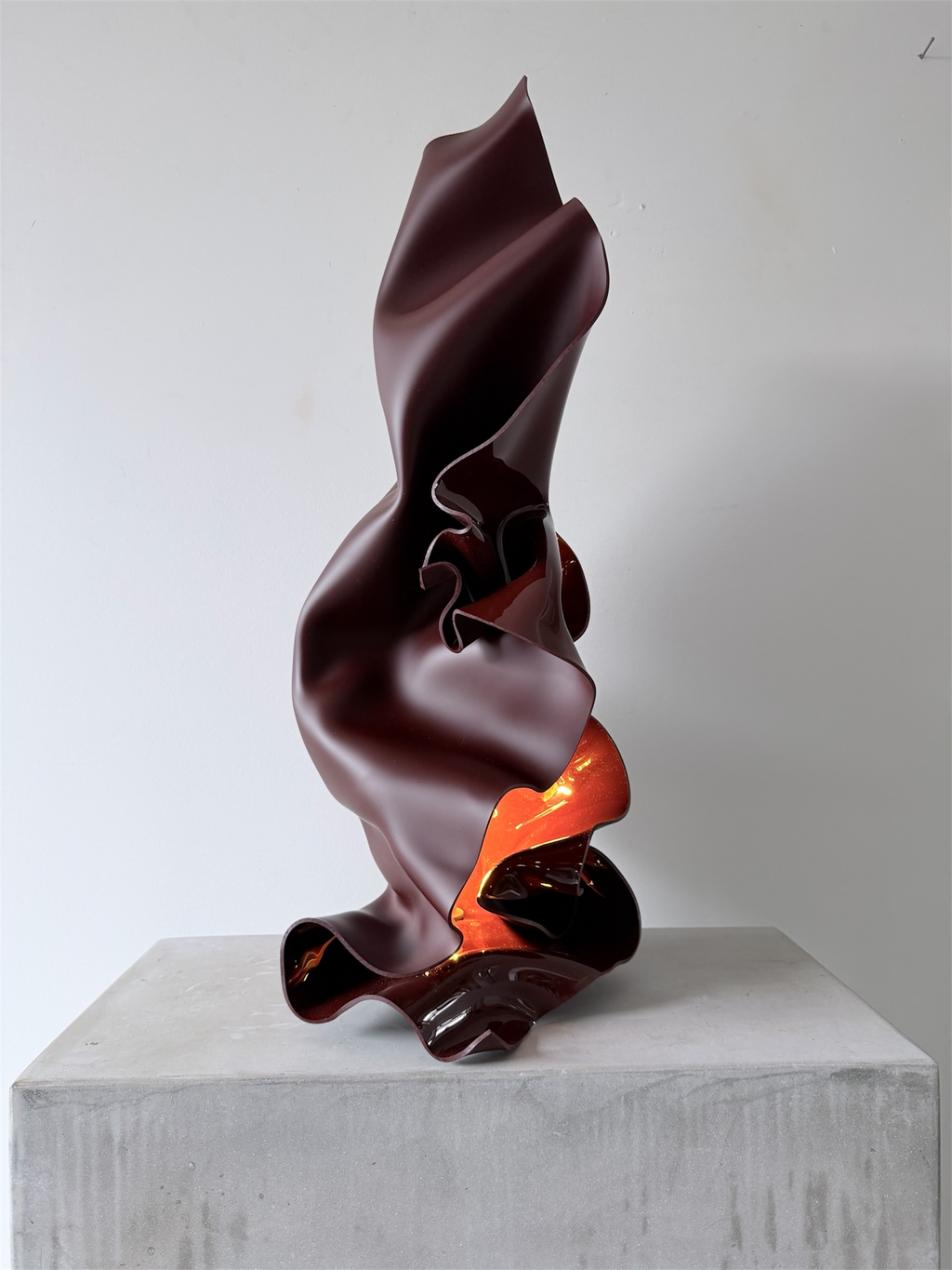 Chocolate Burgundy Lamp