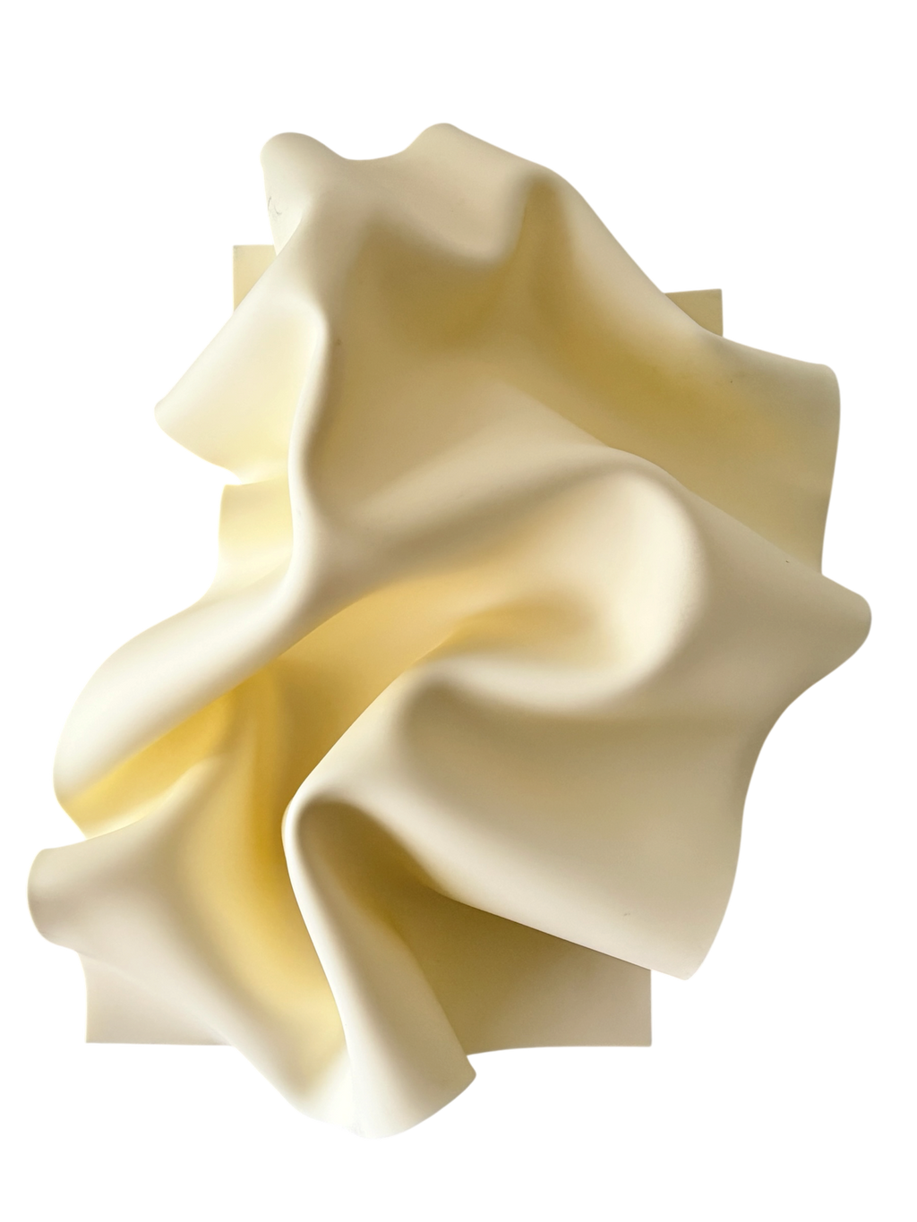 Crème de la Creme, a wall sculpture by Bec Stevens, detail of the folds