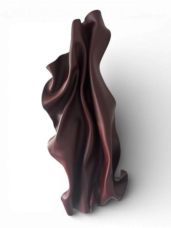 XL Chocolate Burgundy Wall Sculpture