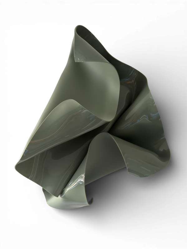 Matt / Gloss Green Wall Sculpture